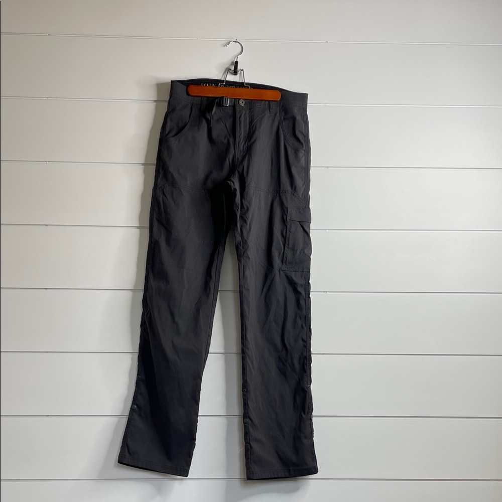 Prana Men's Charcoal Cargo Pants - Sleek Utility